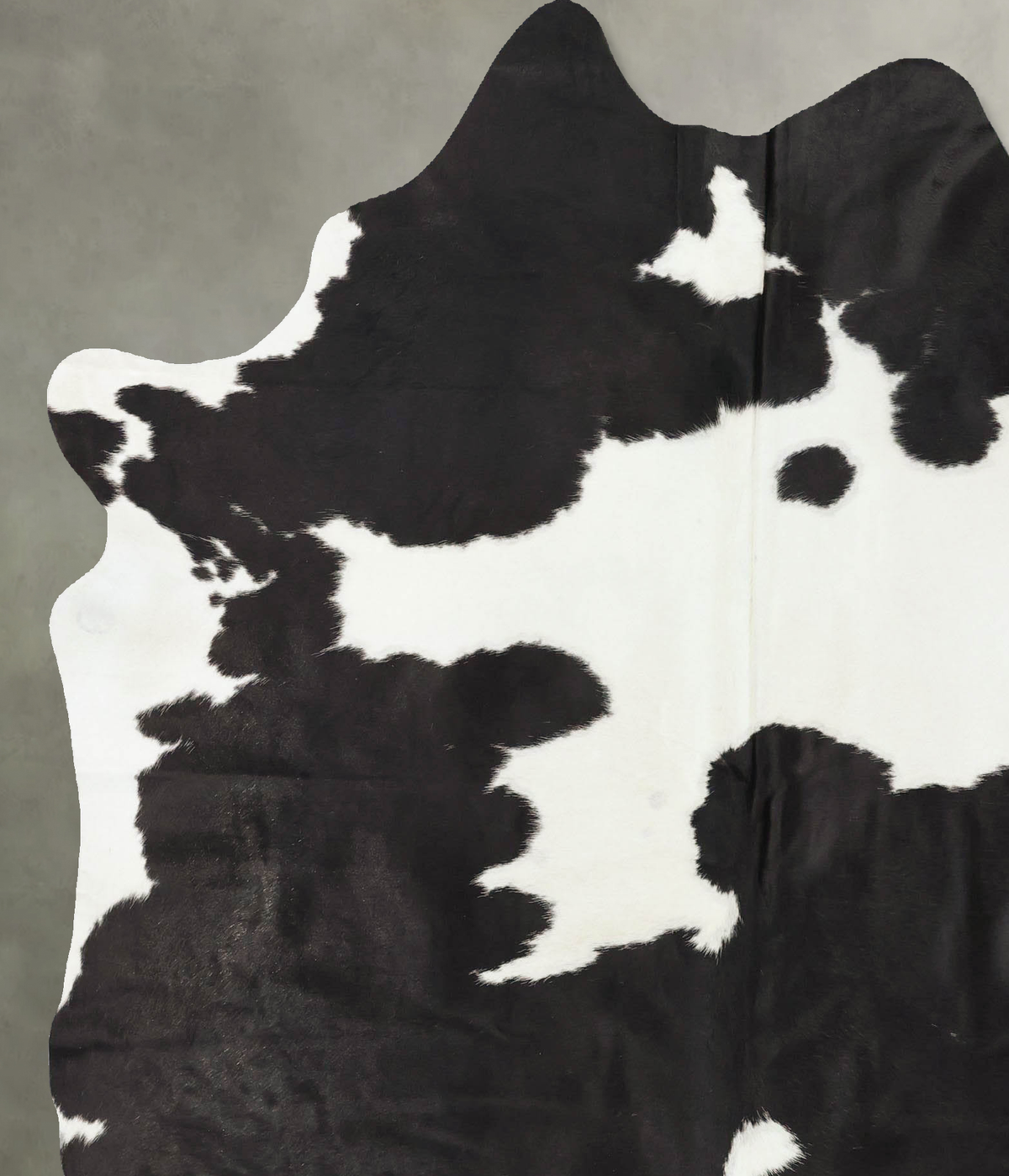 Black and White X-Large Brazilian Cowhide Rug 7'5"H x 6'2"W #B24439 by Hudson Hides