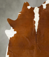 Hereford XX-Large Brazilian Cowhide Rug 8'8"H x 7'0"W #B24441 by Hudson Hides