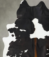 Chocolate and White XX-Large Brazilian Cowhide Rug 8'2"H x 7'0"W #B24444 by Hudson Hides