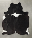 Black and White X-Large Brazilian Cowhide Rug 7'11"H x 5'10"W #B24447 by Hudson Hides