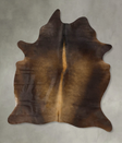 Chocolate X-Large Brazilian Cowhide Rug 7'5"H x 5'5"W #B24462 by Hudson Hides