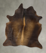Chocolate X-Large Brazilian Cowhide Rug 7'5"H x 5'5"W #B24462 by Hudson Hides