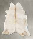 Champagne X-Large Brazilian Cowhide Rug 7'3"H x 6'5"W #B24469 by Hudson Hides