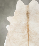 Champagne X-Large Brazilian Cowhide Rug 7'3"H x 6'5"W #B24469 by Hudson Hides