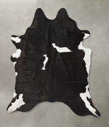 Black and White XX-Large Brazilian Cowhide Rug 7'11"H x 6'5"W #B24473 by Hudson Hides