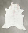 Salt and Pepper Brown XX-Large Brazilian Cowhide Rug 7'10"H x 6'11"W #B24474 by Hudson Hides