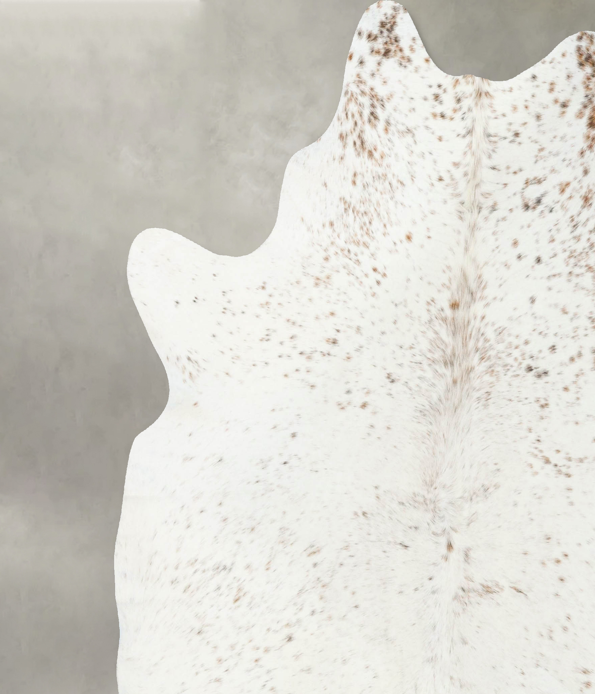 Salt and Pepper Brown XX-Large Brazilian Cowhide Rug 7'10"H x 6'11"W #B24474 by Hudson Hides