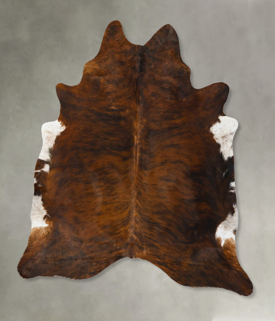 Dark Brindle X-Large Brazilian Cowhide Rug 7'6"H x 6'7"W #B24478 by Hu