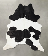 Black and White XX-Large Brazilian Cowhide Rug 8'3"H x 6'3"W #B24479 by Hudson Hides