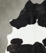 Black and White XX-Large Brazilian Cowhide Rug 8'3"H x 6'3"W #B24479 by Hudson Hides