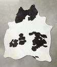 Black and White XX-Large Brazilian Cowhide Rug 8'7"H x 6'10"W #B24492 by Hudson Hides