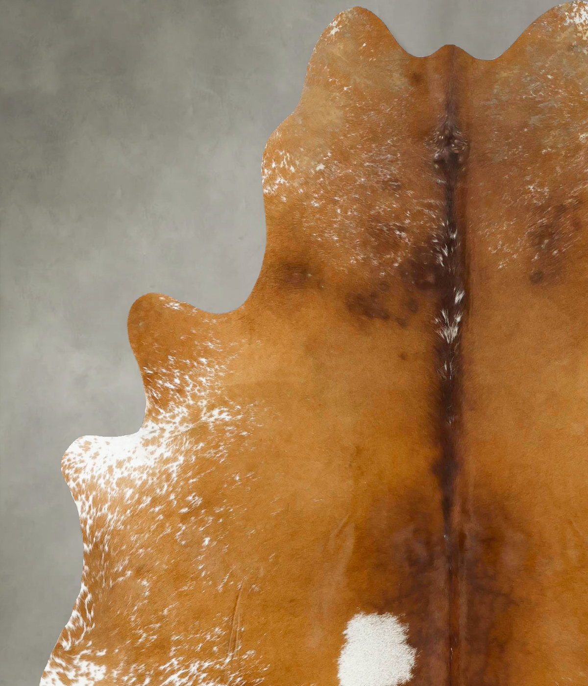 Salt and Pepper Brown X-Large Brazilian Cowhide Rug 7'1"H x 5'11"W #B24496 by Hudson Hides