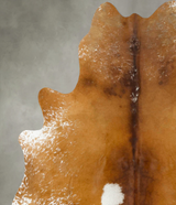 Salt and Pepper Brown X-Large Brazilian Cowhide Rug 7'1"H x 5'11"W #B24496 by Hudson Hides