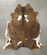 Taupe X-Large Brazilian Cowhide Rug 6'10"H x 6'5"W #B24498 by Hudson Hides