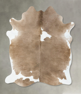 Taupe Large Brazilian Cowhide Rug 6'6"H x 5'9"W #B24502 by Hudson Hides