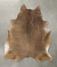 Taupe X-Large Brazilian Cowhide Rug 7'3"H x 6'1"W #B24504 by Hudson Hides