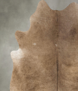 Taupe X-Large Brazilian Cowhide Rug 7'3"H x 6'6"W #B24507 by Hudson Hides