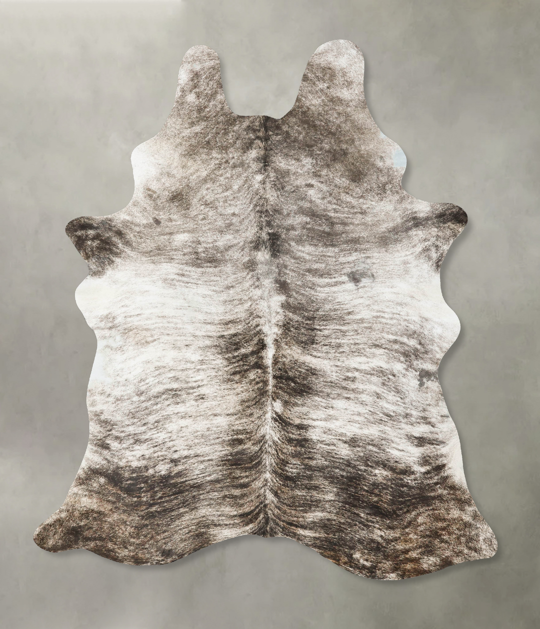 Grey Brindle X-Large Brazilian Cowhide Rug 8'3"H x 5'6"W #B24509 by Hu