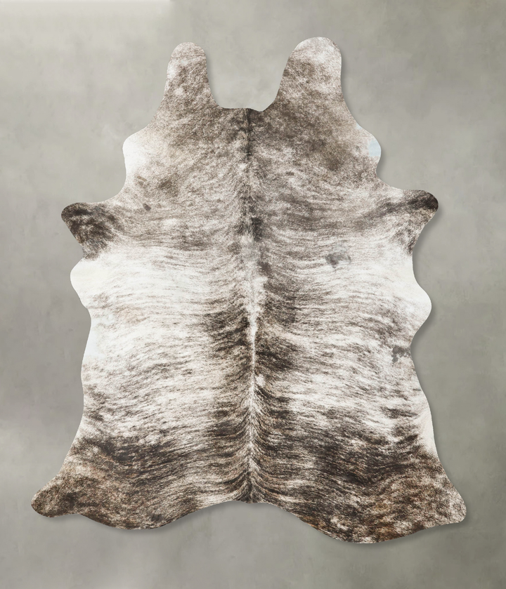 Grey Brindle X-Large Brazilian Cowhide Rug 8'3"H x 5'6"W #B24509 by Hudson Hides