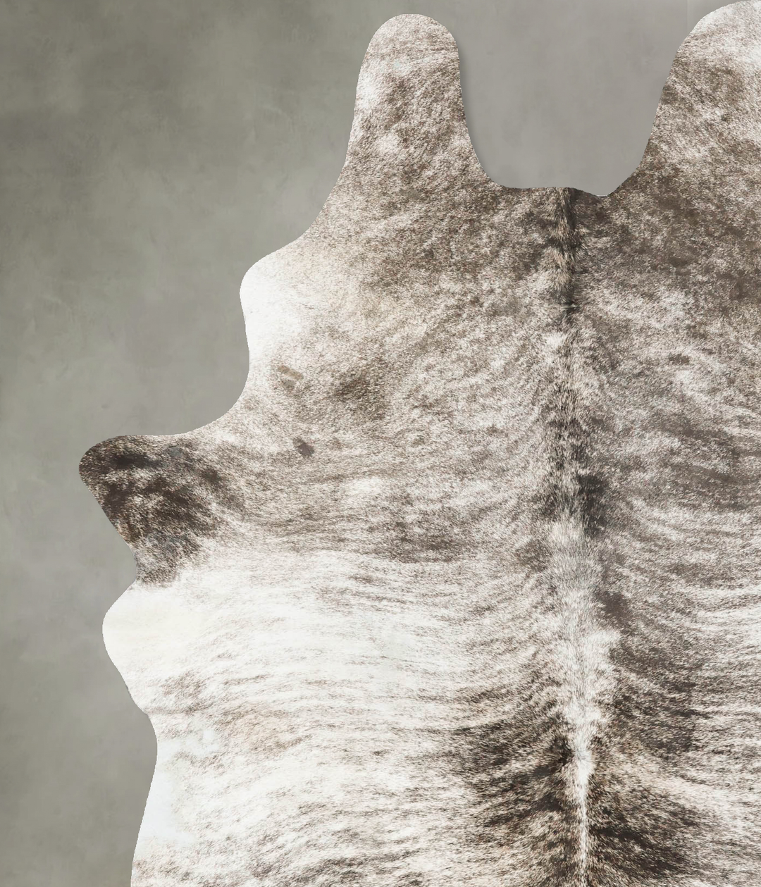 Grey Brindle X-Large Brazilian Cowhide Rug 8'3"H x 5'6"W #B24509 by Hu