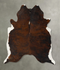 Dark Brindle X-Large Brazilian Cowhide Rug 7'3