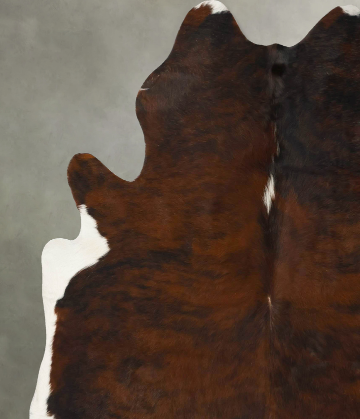 Dark Brindle X-Large Brazilian Cowhide Rug 7'3"H x 6'8"W #B24522 by Hudson Hides
