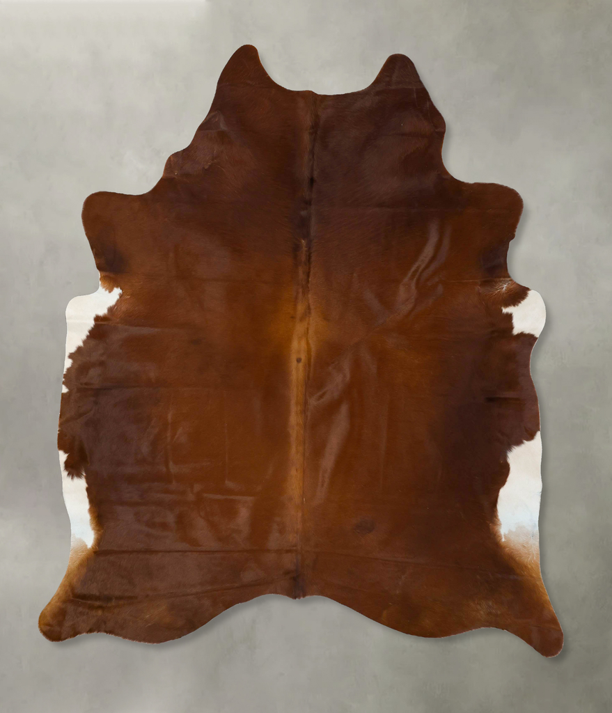 Warm Caramel XX-Large Brazilian Cowhide Rug 7'8"H x 6'7"W #B24526 by Hudson Hides