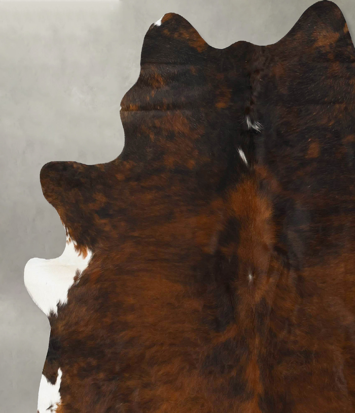 Dark Brindle XX-Large Brazilian Cowhide Rug 7'6"H x 6'9"W #B24528 by Hudson Hides