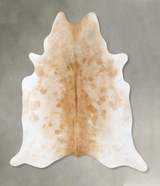 Light Caramel XX-Large Brazilian Cowhide Rug 7'8"H x 7'0"W #B24531 by Hudson Hides