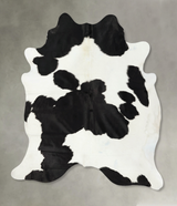 Black and White X-Large Brazilian Cowhide Rug 7'4"H x 6'8"W #B24532 by Hudson Hides