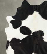Black and White X-Large Brazilian Cowhide Rug 7'4"H x 6'8"W #B24532 by Hudson Hides