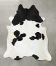Black and White X-Large Brazilian Cowhide Rug 6'11"H x 6'10"W #B24549 by Hudson Hides