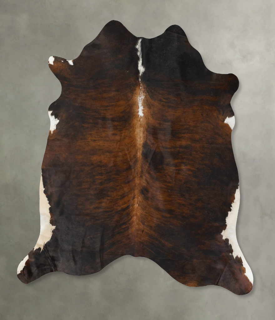 Dark Brindle XX-Large Brazilian Cowhide Rug 7'6"H x 6'10"W #B24574 by Hudson Hides