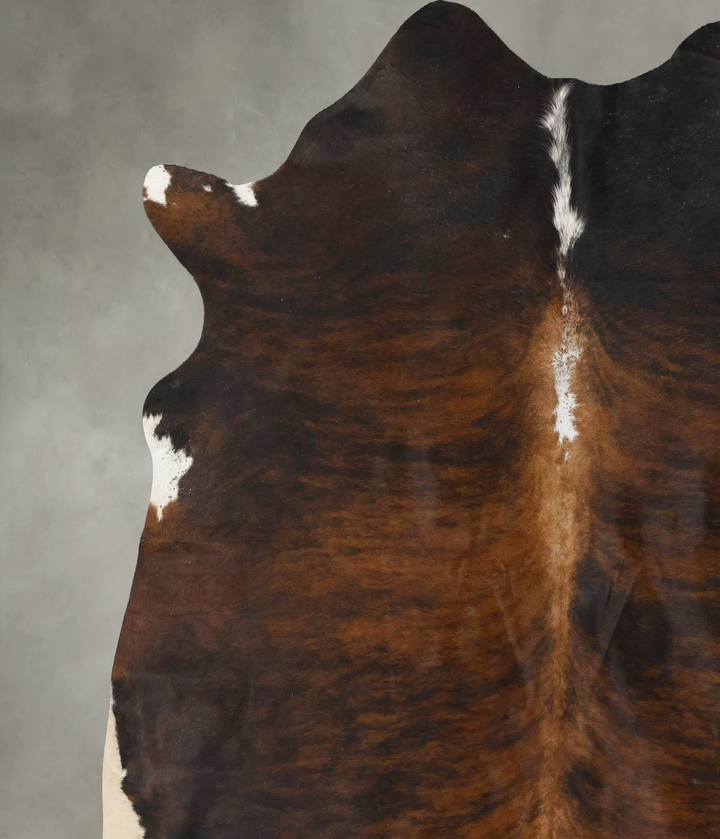 Dark Brindle XX-Large Brazilian Cowhide Rug 7'6"H x 6'10"W #B24574 by Hudson Hides