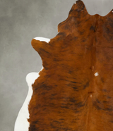 Medium Brindle XX-Large Brazilian Cowhide Rug 7'11"H x 6'9"W #B24576 by Hudson Hides