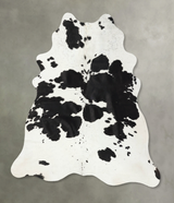 Black and White XX-Large Brazilian Cowhide Rug 7'11"H x 6'4"W #B24583 by Hudson Hides