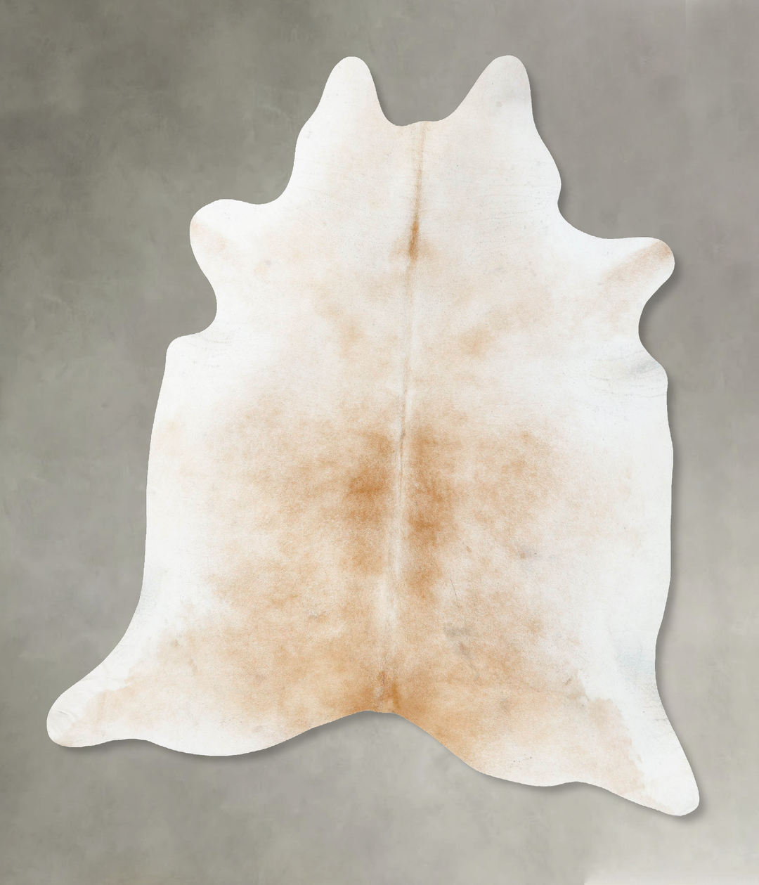 Grey with Beige XX-Large Brazilian Cowhide Rug 8'0"H x 6'10"W #B24593 