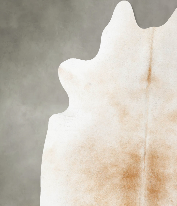 Grey with Beige XX-Large Brazilian Cowhide Rug 8'0"H x 6'10"W #B24593 by Hudson Hides