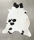 Black and White XX-Large Brazilian Cowhide Rug 7'7"H x 6'11"W #B24601 by Hudson Hides