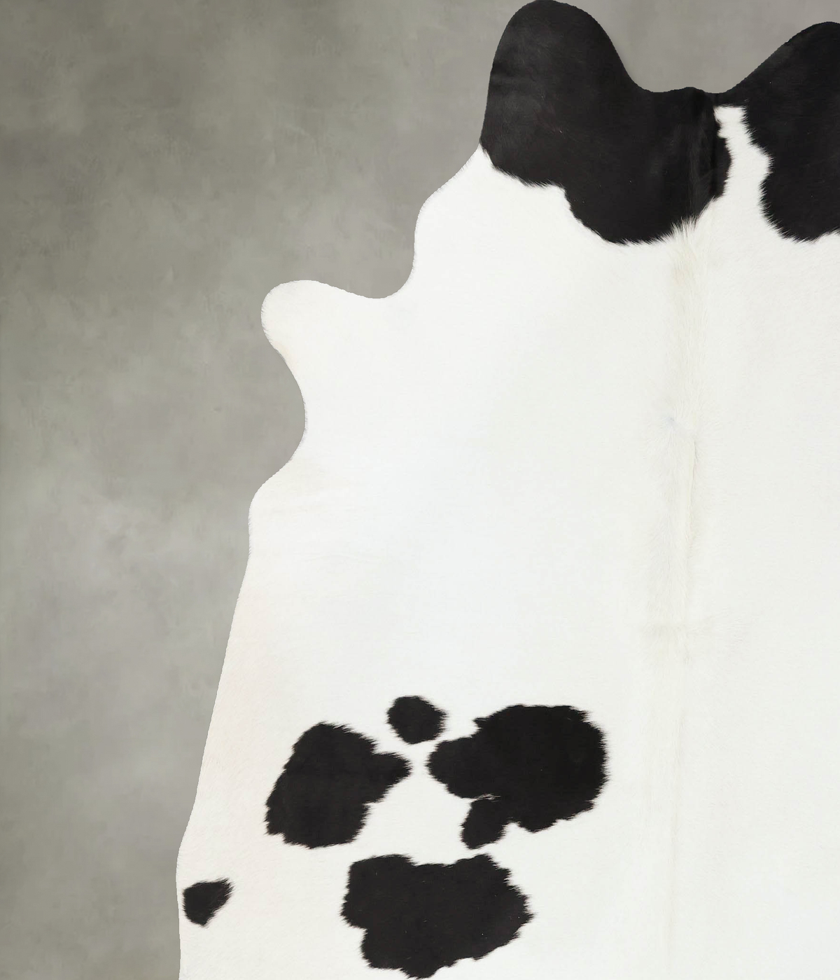 Black and White XX-Large Brazilian Cowhide Rug 7'7"H x 6'11"W #B24601 by Hudson Hides