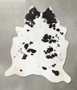 Black and White XX-Large Brazilian Cowhide Rug 7'8"H x 6'7"W #B24606 by Hudson Hides