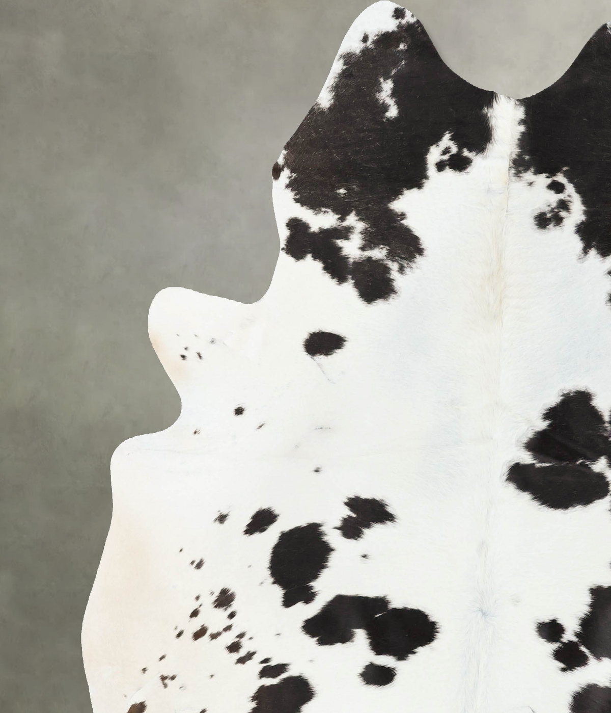 Black and White XX-Large Brazilian Cowhide Rug 7'8"H x 6'7"W #B24606 by Hudson Hides