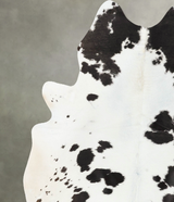 Black and White XX-Large Brazilian Cowhide Rug 7'8"H x 6'7"W #B24606 by Hudson Hides