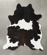Black and White X-Large Brazilian Cowhide Rug 7'5"H x 6'0"W #B24615 by Hudson Hides