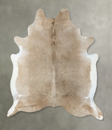 Taupe X-Large Brazilian Cowhide Rug 7'3"H x 6'4"W #B24620 by Hudson Hides