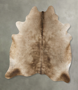 Taupe X-Large Brazilian Cowhide Rug 7'2"H x 6'1"W #B24621 by Hudson Hides