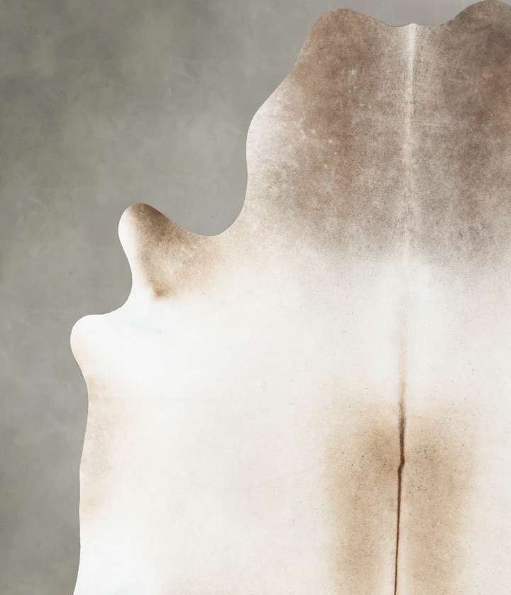 Grey with Beige XX-Large Brazilian Cowhide Rug 7'9"H x 7'3"W #B24636 by Hudson Hides