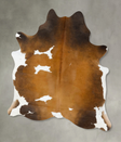 Chocolate and White X-Large Brazilian Cowhide Rug 7'8"H x 6'2"W #B24644 by Hudson Hides