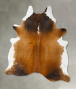 Chocolate and White X-Large Brazilian Cowhide Rug 7'9"H x 6'5"W #B24645 by Hudson Hides
