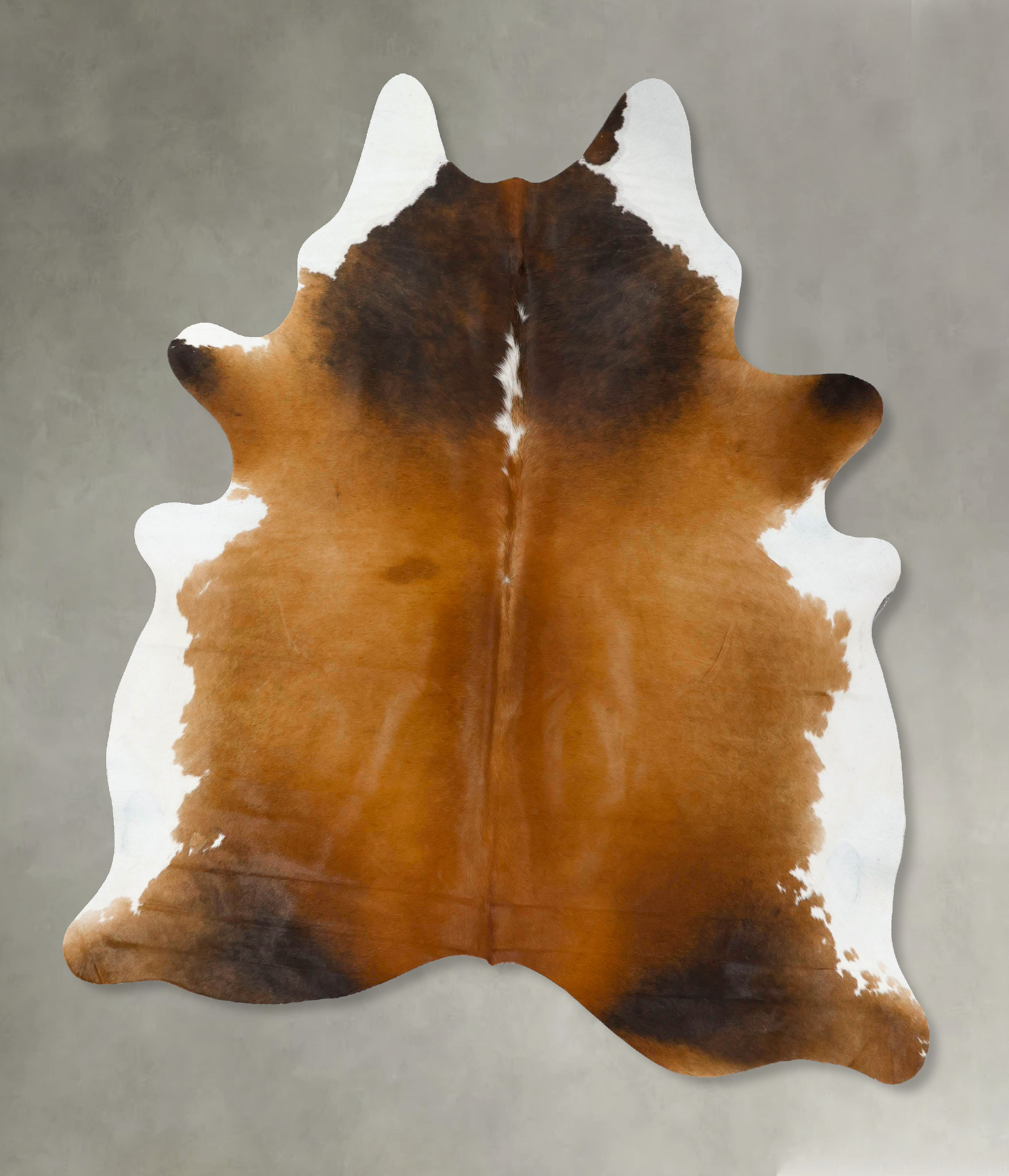 Chocolate and White Cowhide Rug #B24645